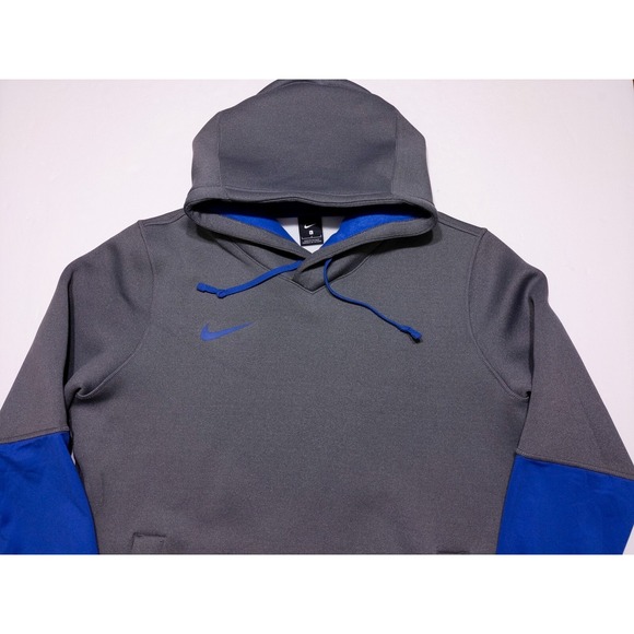 NIKE Men's Therma Heavy Hoodie CI4406 Gray Blue Large L - Picture 5 of 10